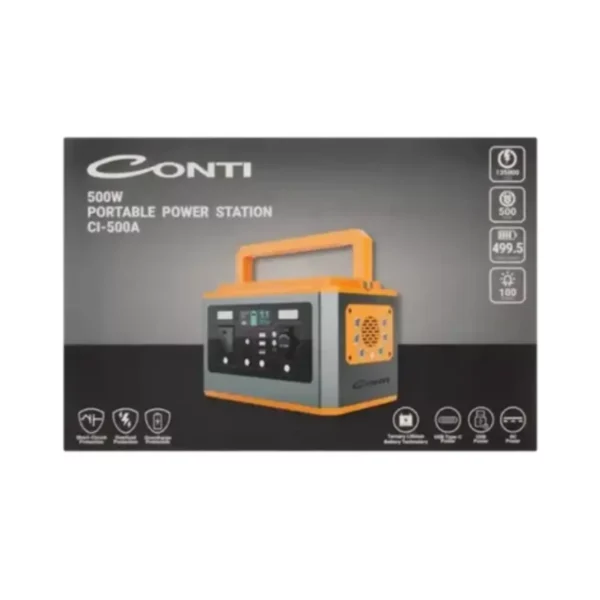 Conti 500W Portable Power Station – CI-500A