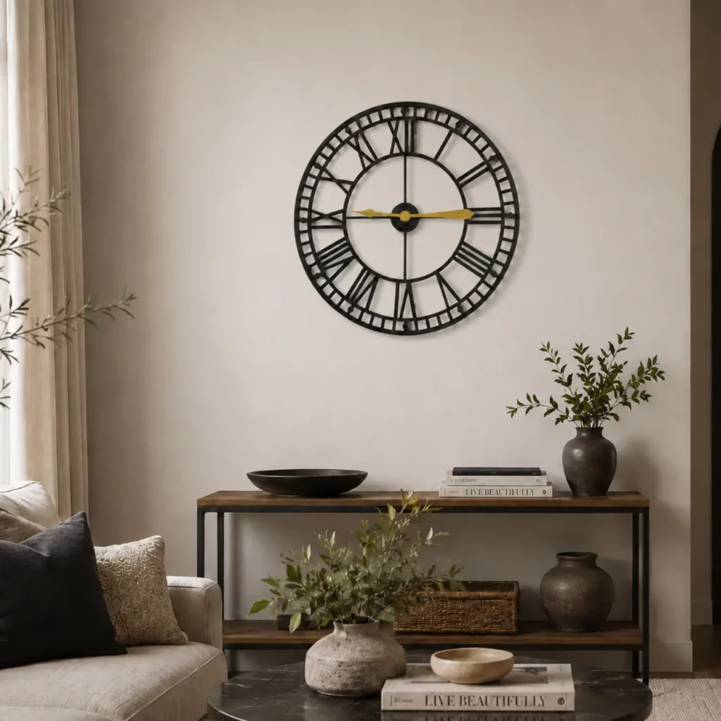 CA Black And Gold Wall Clock – YX2027DB