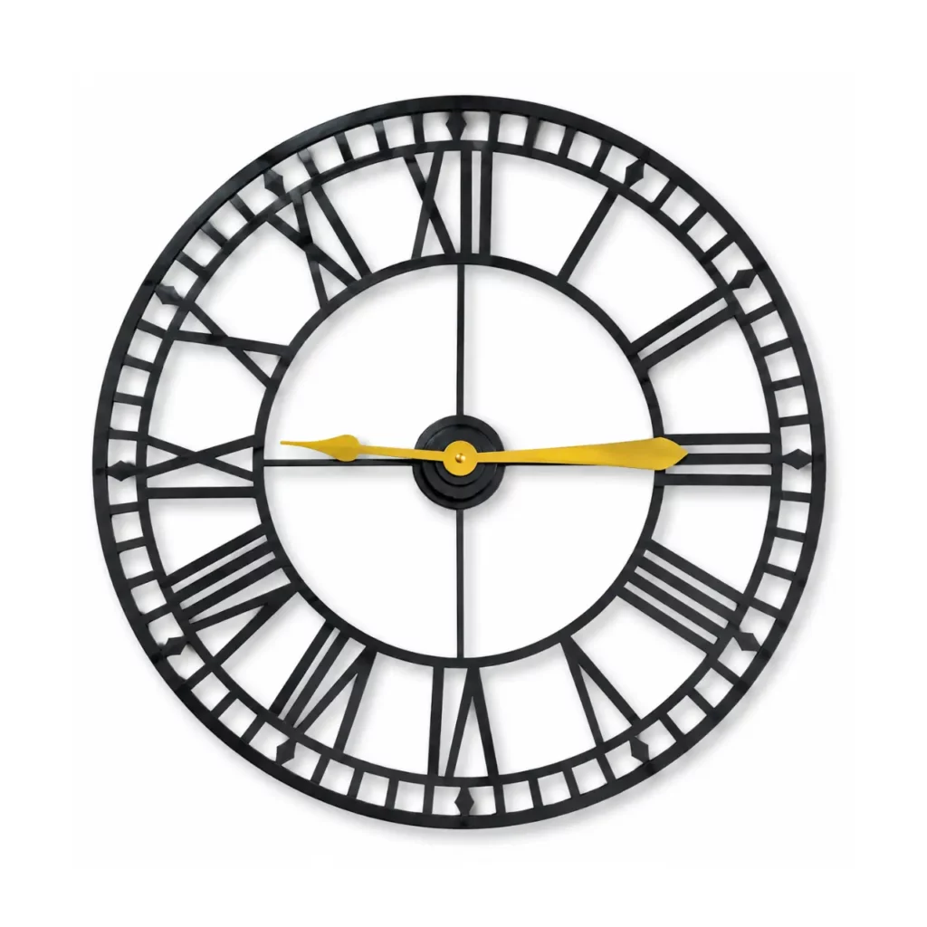 CA Black And Gold Wall Clock – YX2027DB