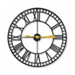 CA Black And Gold Wall Clock – YX2027DB