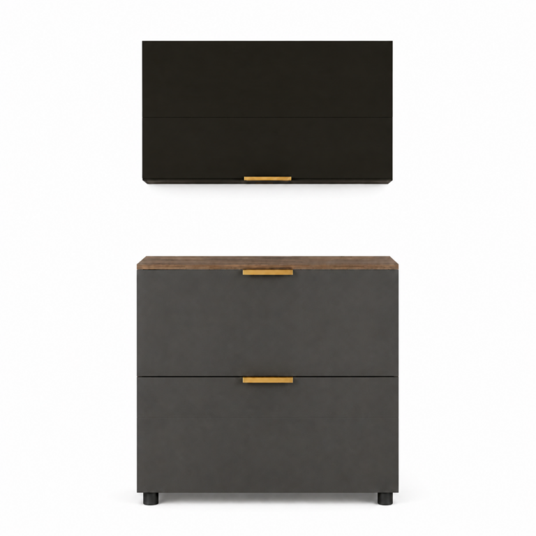 Modern Kitchen Storage Combo – MW9602DB + MW960T
