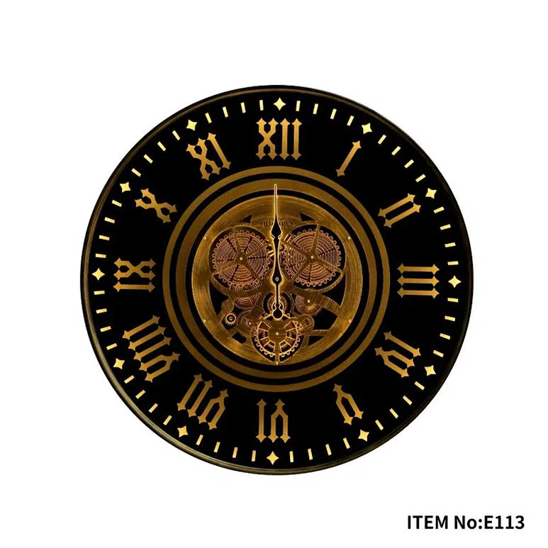 E113 Colorado Moving Gear Wall Clock - E113