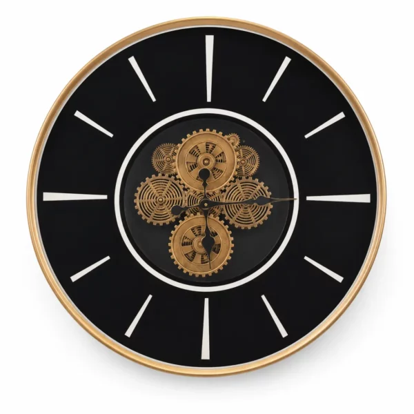 CA Black And Gold Wall Clock – E119