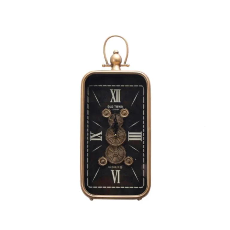 Bedside Clock Black & Gold - E141