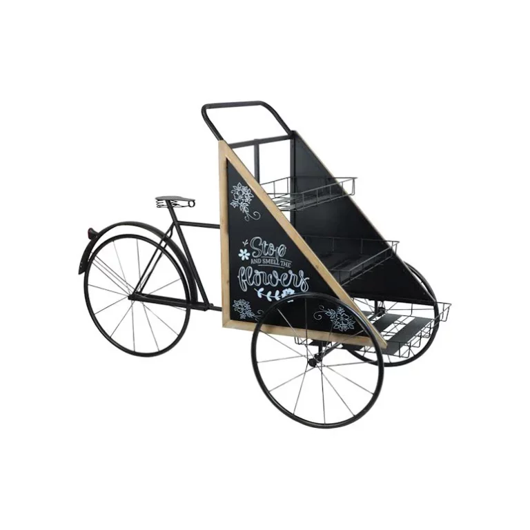 Bicycle Design Flower Planter Black – HX7654