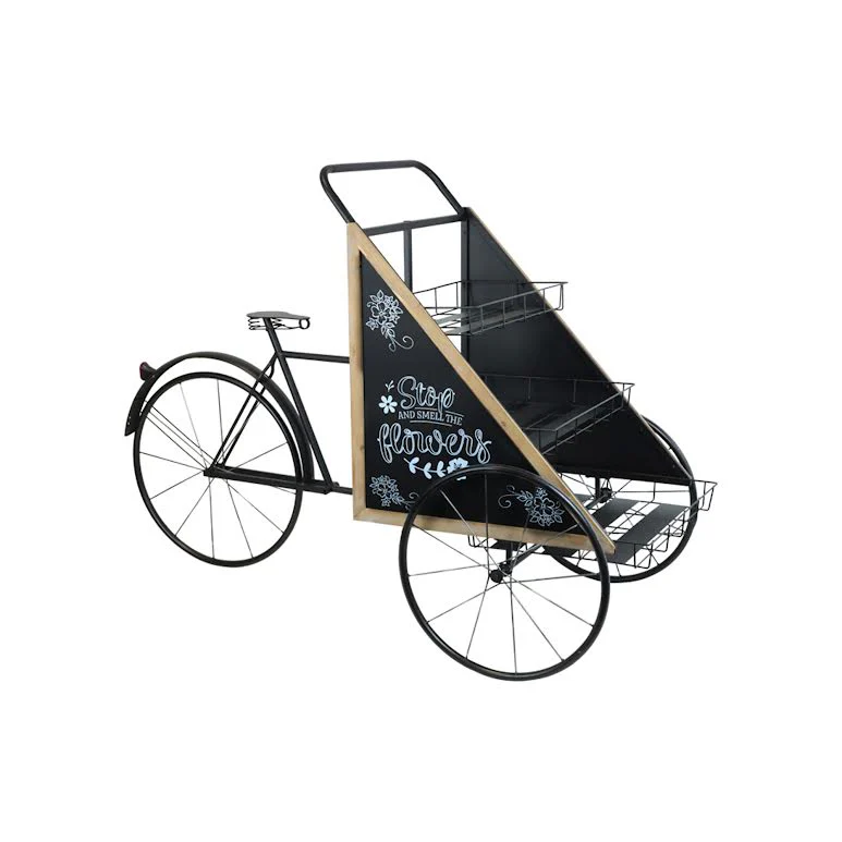 HX7654 Bicycle Design Flower Planter Black – HX7654