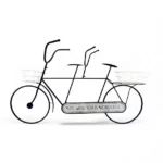 Metal Bicycle Design Planter White – HX7675