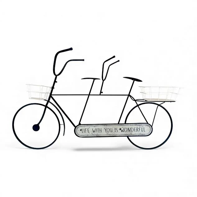 Metal Bicycle Design Planter White – HX7675
