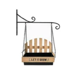 Wall Hanging Bench Planter Black – HX7682