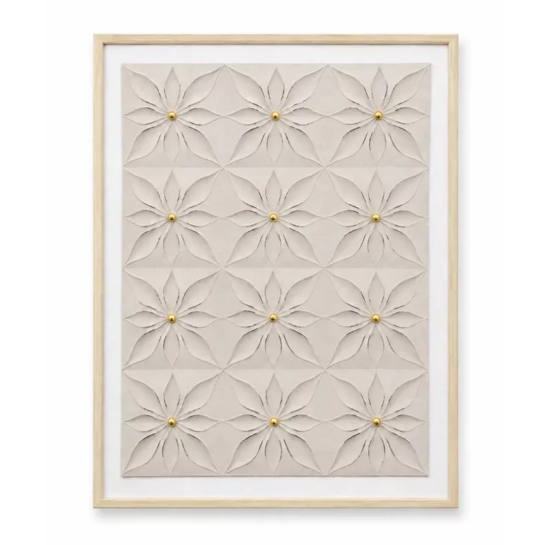 Beige Floral Wall Frame 80x120 – WF004