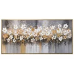 White And Gold Floral Wall Frame 70x140 – WF022