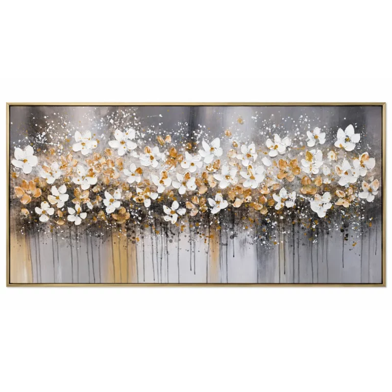 White And Gold Floral Wall Frame 70x140 – WF022
