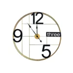 Large Wall Clock Black & Gold – YX10835D