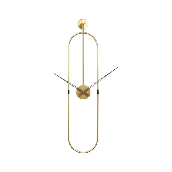 Modern Oval Wall Clock Gold – YX8800A