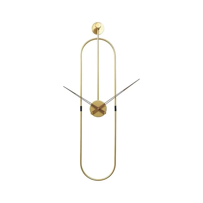 YX8800A Modern Oval Wall Clock Gold – YX8800A