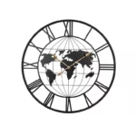 Minimalist Modern Round Silent Wall Clock Black – YX8935