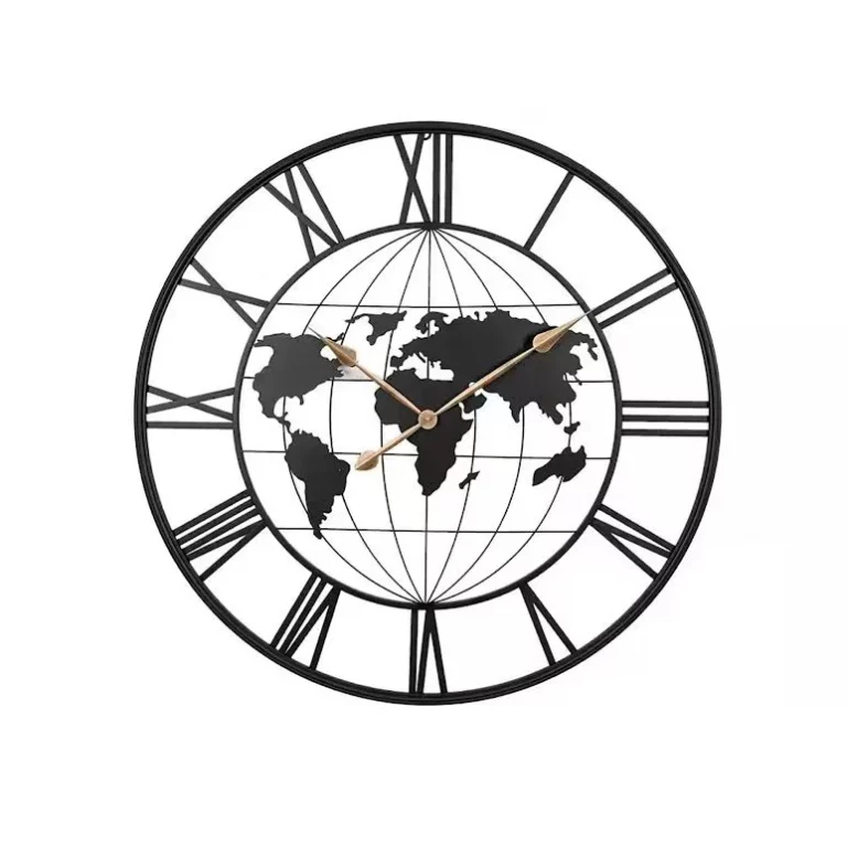 Minimalist Modern Round Silent Wall Clock Black – YX8935