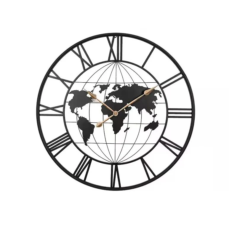 Minimalist Modern Round Silent Wall Clock Black – YX8935