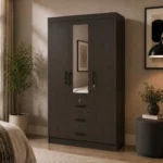 Modern SlateMirror Wardrobe - MW766M