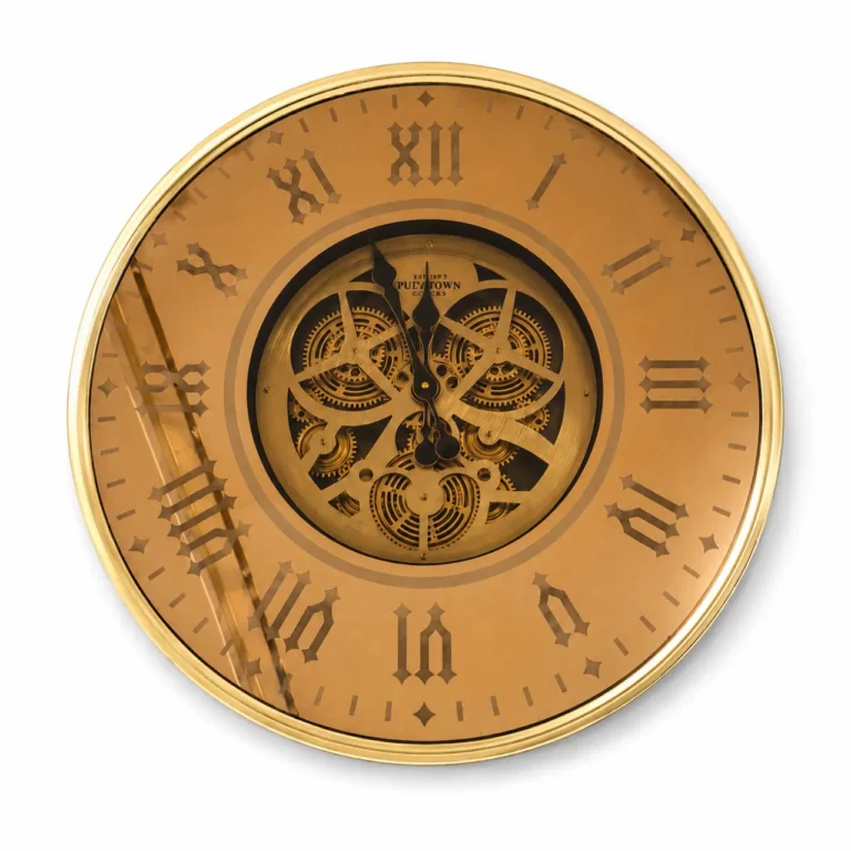 CA Gold Wall Clock – E128