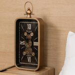 Bedside Clock Black & Gold - E141