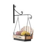 Wall Hanging Bench Planter Black – HX7682