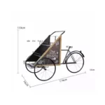 Bicycle Design Flower Planter Black – HX7654