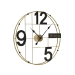 Large Wall Clock Black & Gold – YX10835D