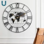 Minimalist Modern Round Silent Wall Clock Black – YX8935