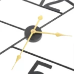 Decorative Wall Clock Black & Gold – YX0809DB