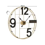 Large Wall Clock Black & Gold – YX10835D