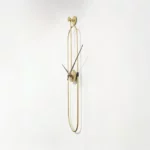 Modern Oval Wall Clock Gold – YX8800A