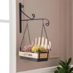 Wall Hanging Bench Planter Black – HX7682