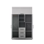 3 Door Wardrobe with Mirror, MWRT3DF