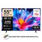 TCL 55 Inch Google TV P6L 4K HDR 60Hz, 55P6L