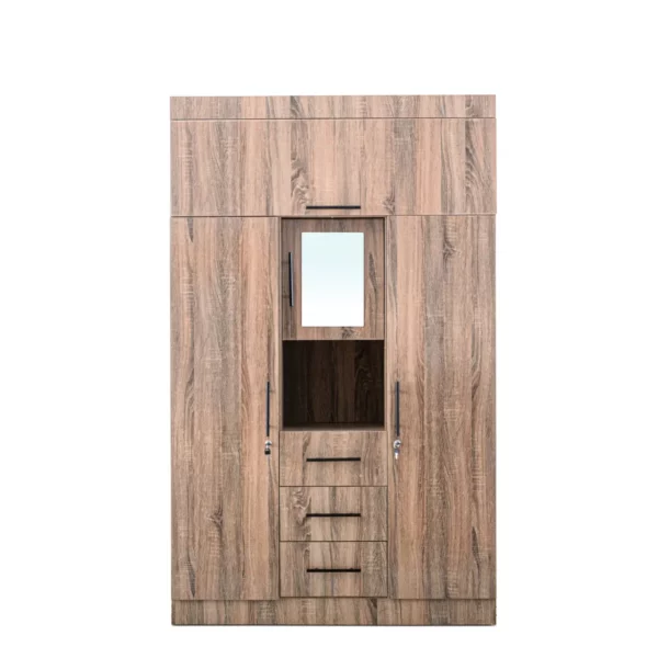 3 Door Wardrobe with Mirror, MWRT3DF