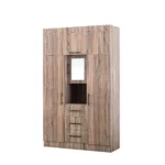 3 Door Wardrobe with Mirror, MWRT3DF