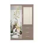 Metal Wardrobe, Brown or White, MWMET3003
