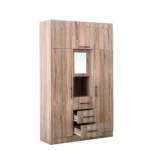 3 Door Wardrobe with Mirror, MWRT3DF
