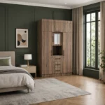 3 Door Wardrobe with Mirror, MWRT3DF