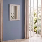 Decorative Wall Mirror with Textured Frame, White or Gold, MWCV6