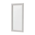 Decorative Wall Mirror with Textured Frame, White or Gold, MWCV6