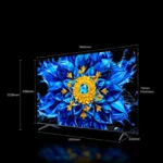 TCL 75 Inch TV P8L Premium QD Mini LED Google TV 144Hz, 75P8L