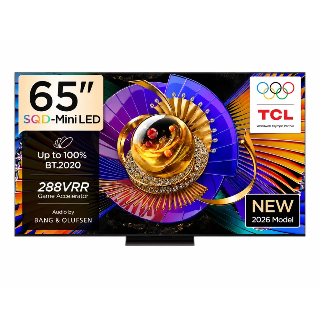 TCL 65 Inch C7L SQD Mini LED Google TV 144Hz, 65C7L, Black