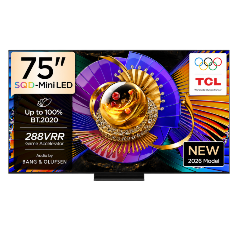 TCL 75 Inch C7L SQD Mini LED Google TV 144Hz, 75C7L, Black