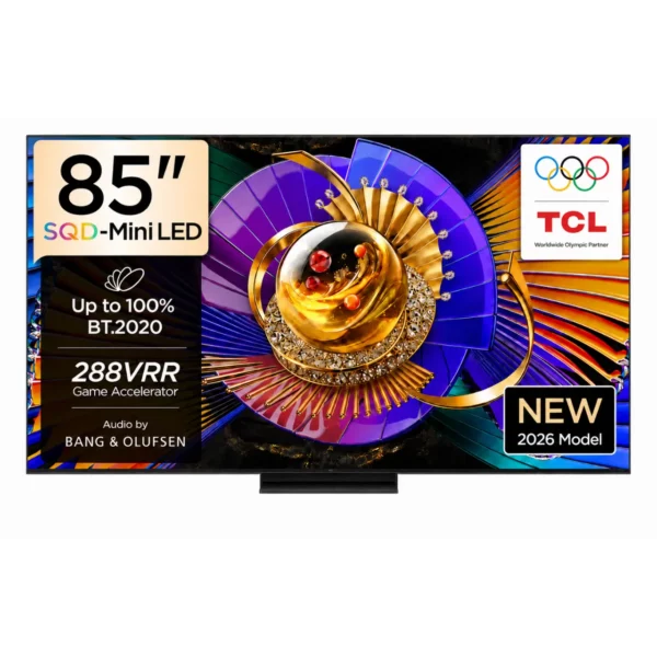 TCL 85 Inch TV C7L SQD Mini LED Google TV 144Hz, 85C7L