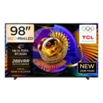 TCL 98 Inch TV C7L SQD Mini LED Google TV 144Hz, 98C7L