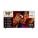 TCL 98 Inch C8L SQD-Mini LED Google TV 4K 144Hz Smart TV (98C8L), Black