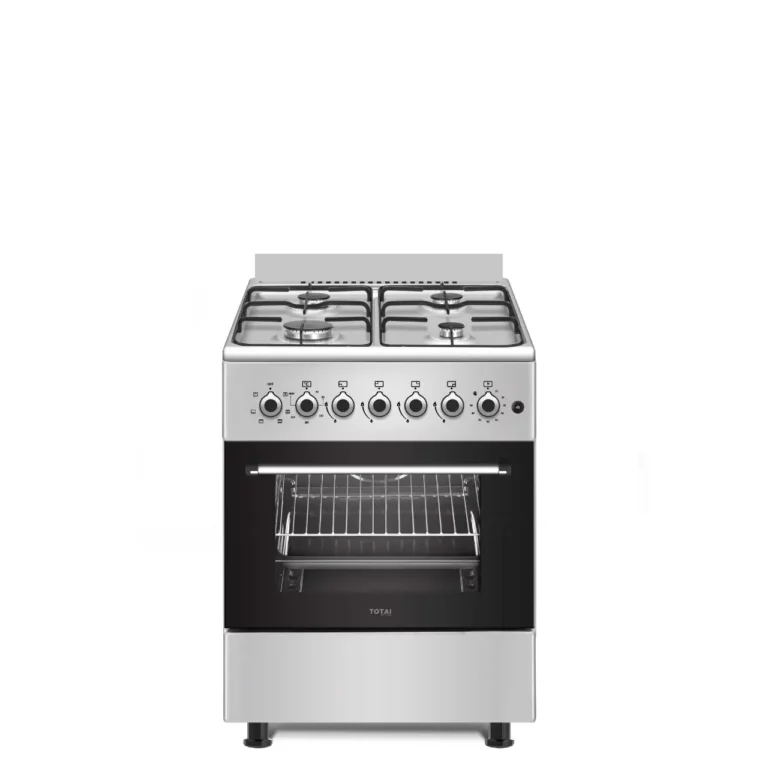 Totai Style 60cm 4 Burner Gas Stove with Electric Oven, Stainless Steel, T700EB