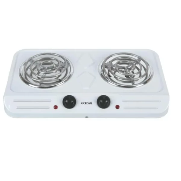 Goldair Double Spiral Hot Plate, White, 2000W, GDS-2007